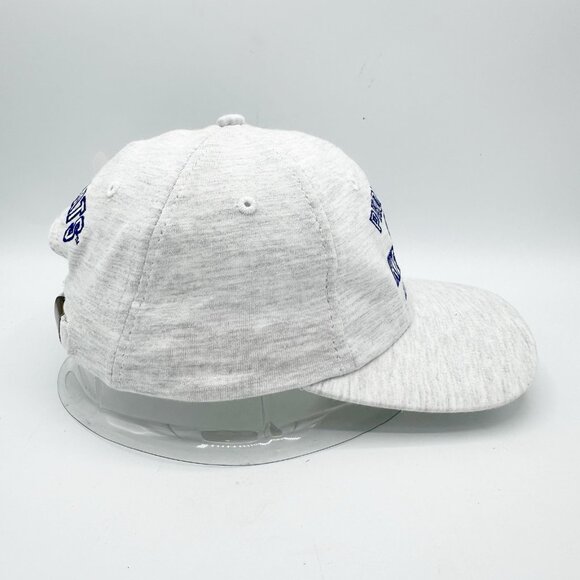 VTG 90s Property Of Kentucky Wildcats Athletic Block Head Gray Strapback Hat NEW - Picture 4 of 9